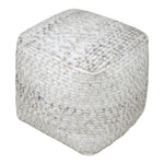 Uttermost 23954 Valda Gray Wool Pouf