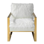 Uttermost 23438 Delphine White Accent Chair