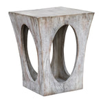 Uttermost 25427 Vernen Aged White Accent Table