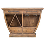 Uttermost 25447 Aleph Rustic Wood Bar Cabinet