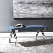 Uttermost 23520 Marlin Modern Denim Bench