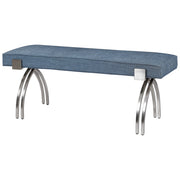 Uttermost 23520 Marlin Modern Denim Bench