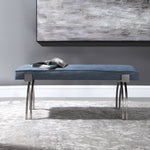 Uttermost 23520 Marlin Modern Denim Bench