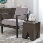 25133 Armin Solid Wood Accent Stool