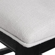 Comfortable foam-cushioned counter stool for home or commercial spaces