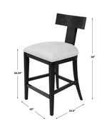 Compact counter stool with foam padding lightweight at 8.22 lbs