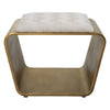 Uttermost 23673 Hoop Small Gold Bench