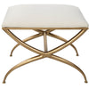 Uttermost 23677 Crossing Small White Bench