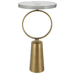 Uttermost 25178 Ringlet Brass Accent Table