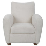 Uttermost 23682 Teddy White Shearling Accent Chair
