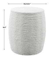 Resort White Accent Stool
