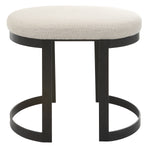 Uttermost 23697 Infinity Black Accent Stool