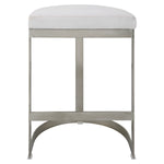 Uttermost 23687 Ivanna Backless Silver Counter Stool