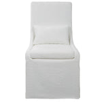 Uttermost 23728 Coley White Armless Chair