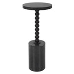 Uttermost 25238 Bead Black Marble Drink Table