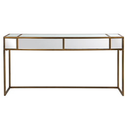 Uttermost Reflect Mirrored Console Table with iron and MDF frame