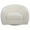 Uttermost 23747 Capra Art Deco White Swivel Chair