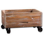 Uttermost 24247 Stratford Reclaimed Wood Rolling Box