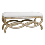 Uttermost 23075 Karline Natural Linen Bench