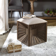 Modern square ottoman for living room or bedroom