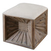 Uttermost 23131 Jia Wooden Ottoman