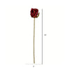 Vickerman FV194411 18" Artificial Burgundy Rose Stem, 12 per Bag