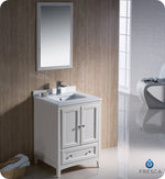 Fresca Oxford 24`` Mahogany Traditional Bathroom Vanity