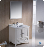 Fresca Oxford 30`` Mahogany Traditional Bathroom Vanity