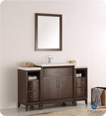 Fresca Cambridge 54`` White Traditional Bathroom Vanity With Mirror