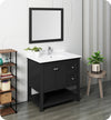 Fresca Manchester 36`` White Traditional Bathroom Vanity With Mirror