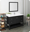 Fresca FVN2348BL Manchester 48" Black Traditional Bathroom Vanity with Mirror