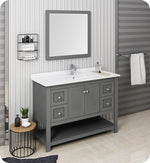 Fresca FVN2348VG Manchester Regal 48" Wood Veneer Bathroom Vanity with Mirror