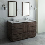 Fresca FVN31-241224ACA-FC Formosa 60" Floor Standing Double Sink Bathroom Vanity