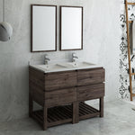 Fresca FVN31-2424ACA-FS Formosa 48" Floor Standing Double Sink Bathroom Vanity