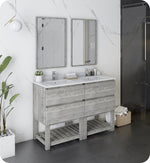 Fresca FVN31-2424ASH-FS Formosa 48" Floor Standing Double Sink Bathroom Vanity