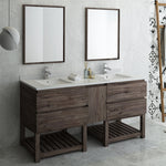 Fresca FVN31-301230ACA-FS Formosa 72" Floor Standing Double Sink Bathroom Vanity