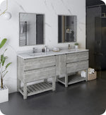 Fresca FVN31-301230ASH-FS Formosa 72" Floor Standing Double Sink Bathroom Vanity