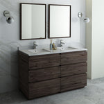 Fresca FVN31-3030ACA-FC Formosa 60" Floor Standing Double Sink Bathroom Vanity