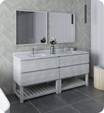 Fresca FVN31-3636RWH-FS Formosa 72" Floor Standing Double Sink Bathroom Vanity