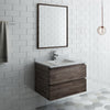 Fresca FVN3130ACA Formosa 30" Wall Hung Modern Bathroom Vanity with Mirror