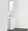 Fresca Coda 18`` White Modern Corner Bathroom Vanity