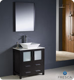 Fresca Torino 30`` White Modern Bathroom Vanity With Vessel Sink