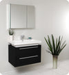 Fresca Medio 32`` White Modern Bathroom Vanity With Medicine Cabinet