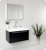 Fresca Vista 36`` White Modern Bathroom Vanity With Medicine Cabinet