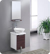 Fresca Adour 16`` Light Walnut Modern Bathroom Vanity With Mirror