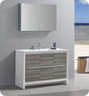 Fresca FVN8148HA Allier Rio 48" Ash Gray Single Sink Modern Bathroom Vanity