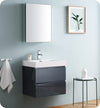 Fresca Valencia 24`` Glossy White Wall Hung Modern Bathroom Vanity With Medicine Cabinet