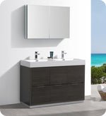 Fresca FVN8448GO-D Valencia 48" Oak Free Standing Double Sink Bathroom Vanity