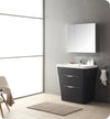 Fresca Milano 32`` White Oak Modern Bathroom Vanity With Medicine Cabinet