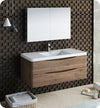 Fresca FVN9048RW Tuscany 48" Rosewood Wall Hung Modern Bathroom Vanity